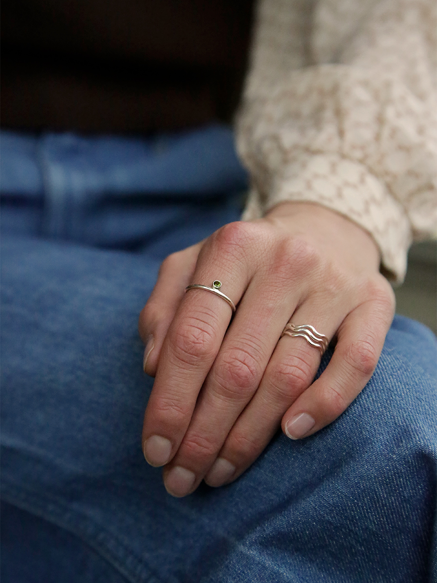 Alternative view of Wiggle triple - Silver